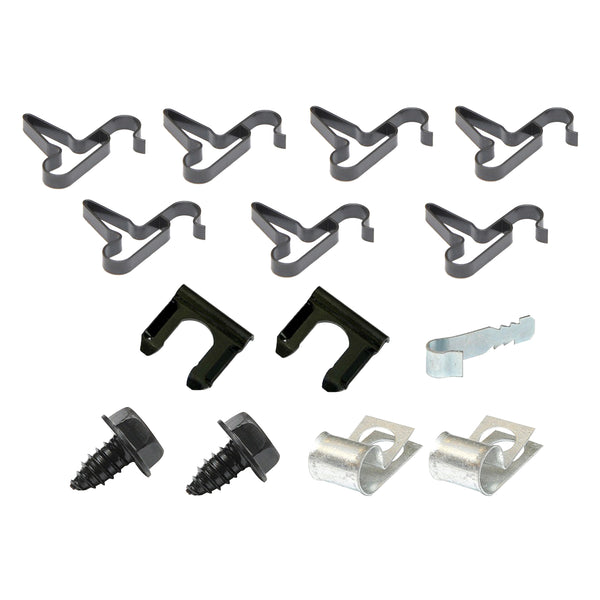 1962-74 Chrysler A-Body B-body E-Body Brake Line Clip Kit, 15 pc