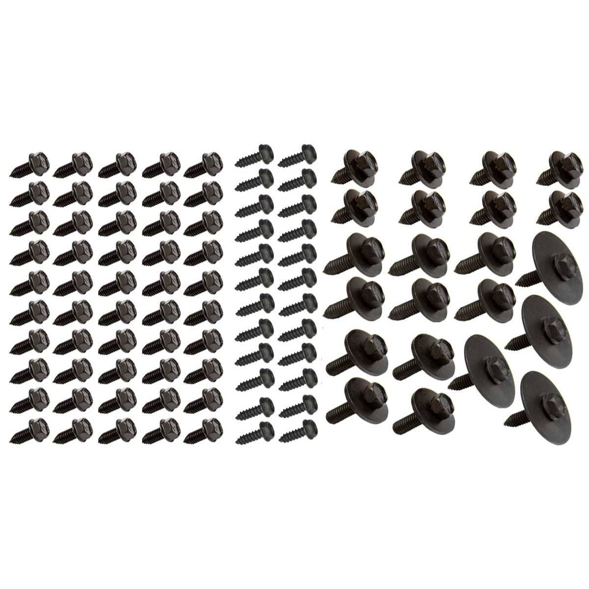 1964-81 GM (All Models) Front End Bolt Kit. Large and small bolts. Common to all GM. 96pc