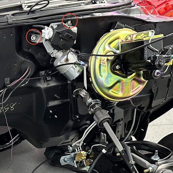 1964-72 GM A-Body Windshield Wiper Motor Mounting Grommets And Brass 4pc