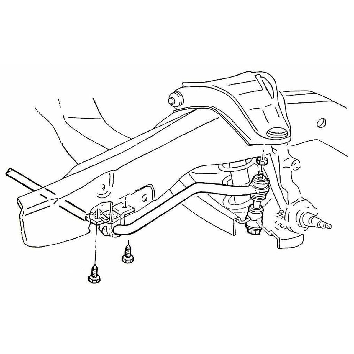 1964-77 GM A-Body, 1978-88 G-Body, 1970-81 F-Body, 1968-79 X-Body Front Sway Bar Bracket Collars & 1-1/4" Bushings 4pc