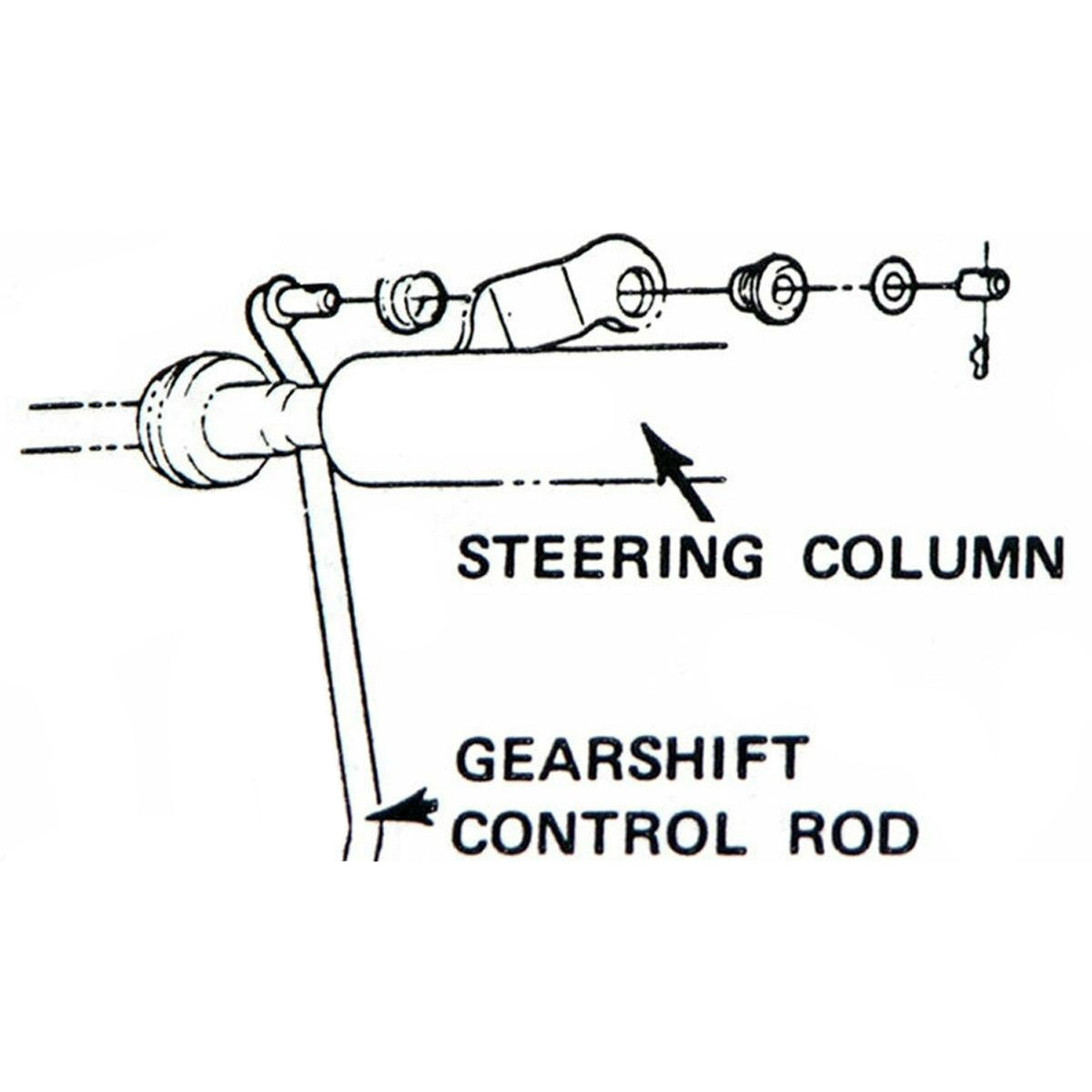 1969-77 GM Back Drive Rubber Insulator and Plastic Bushing