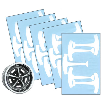 1969-70 Chevelle 1969 Camaro Nova 1970-72 Cutlass 1968-72 Mopar 1968-72 AMC Rally Wheel 14" & 15" Vinyl Mask Stencil