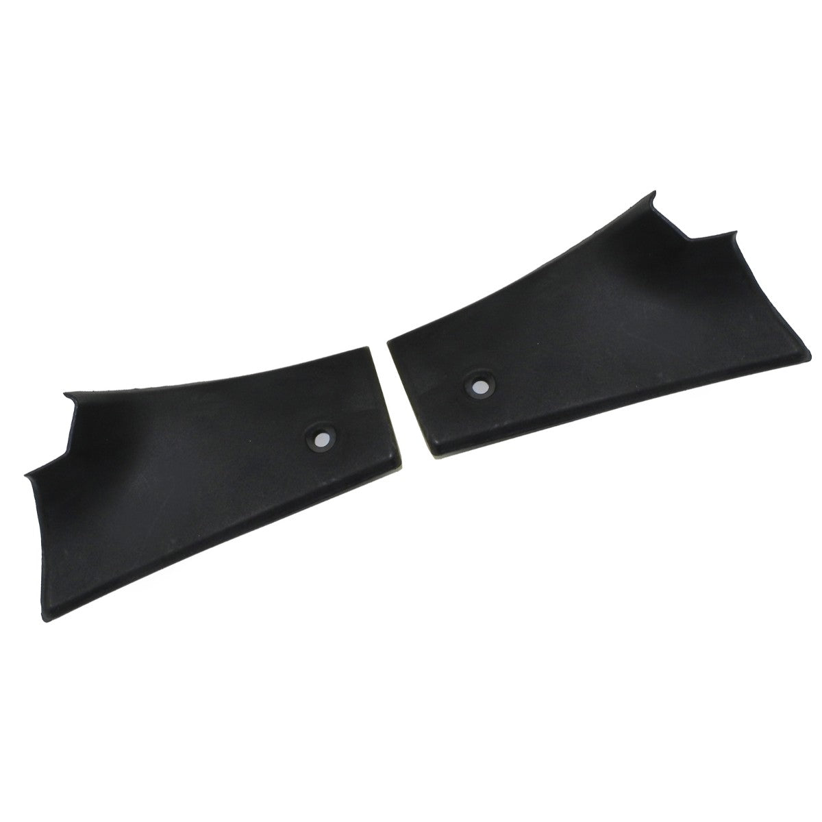 1971-72 Pontiac A-Body Rear Package Tray Corners Black 2pc