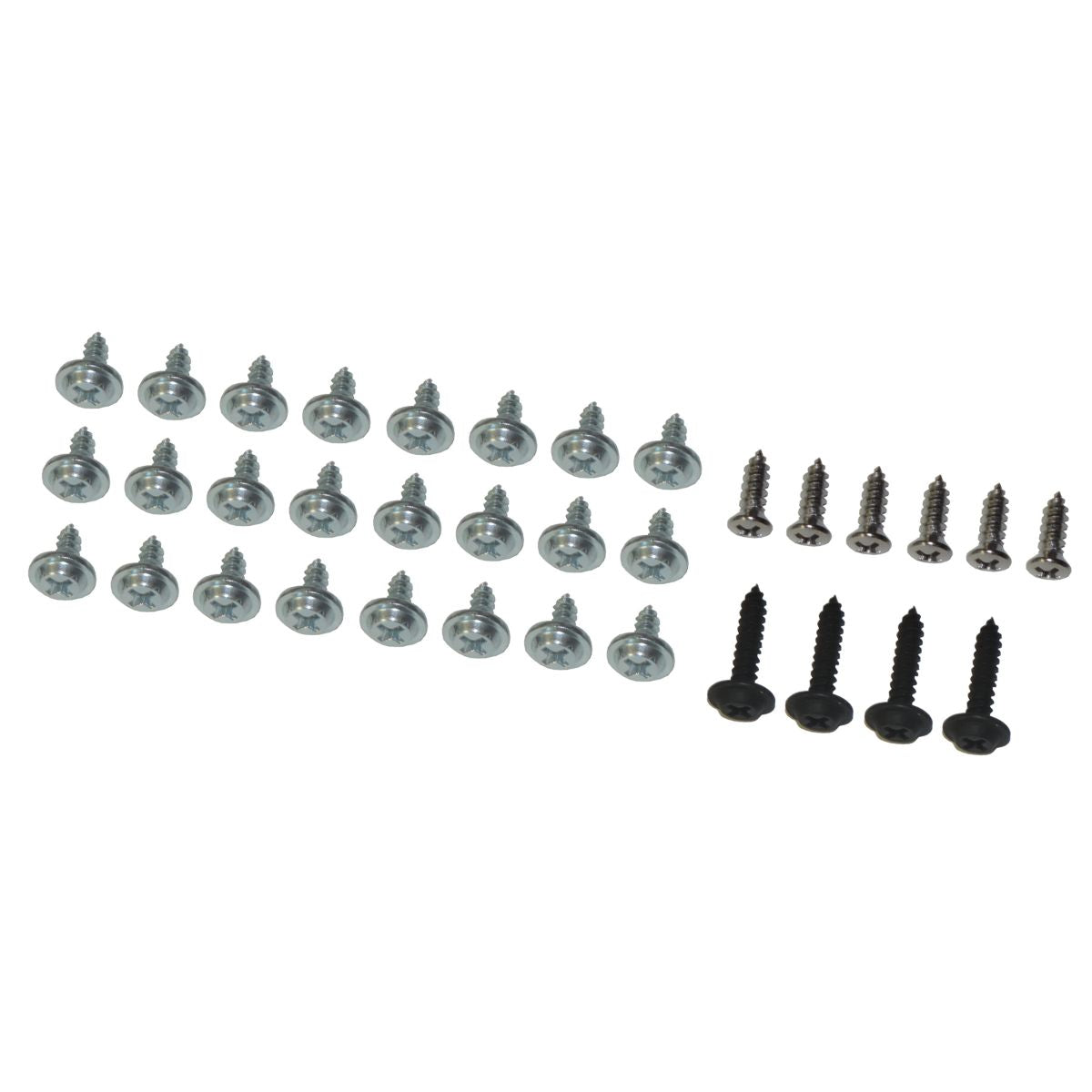 1968-72 GM A-Body Convertible Top Zinc Screw Weatherstrip Hardware 34pc