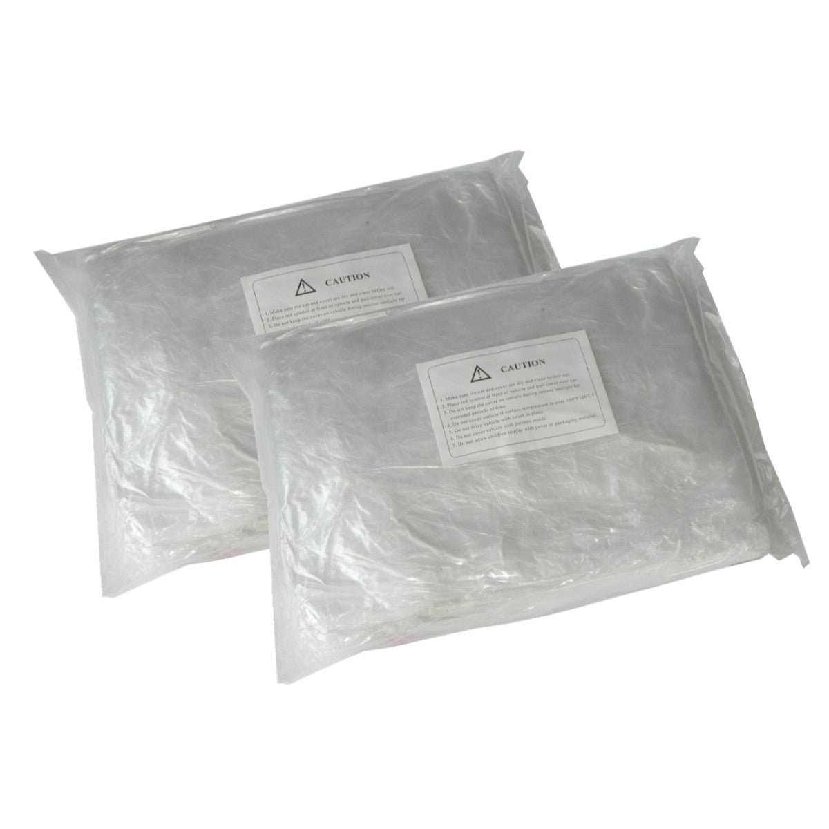 Plastic Car Cover, 2pc
