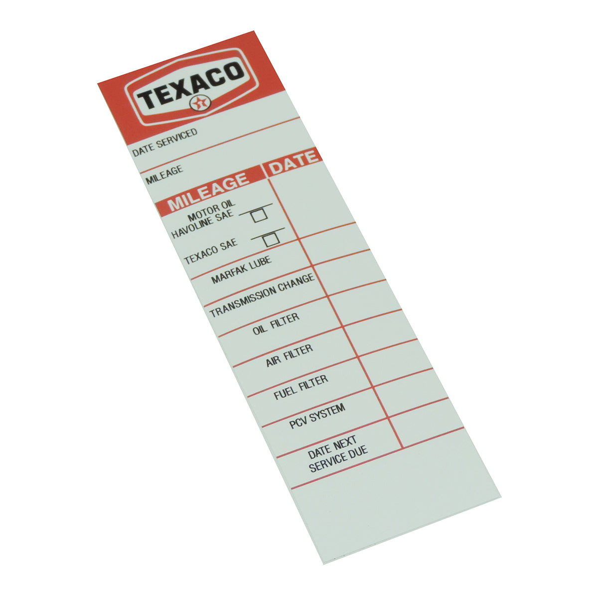 TEXACO Service Station Door Jamb Service Decal 1pc