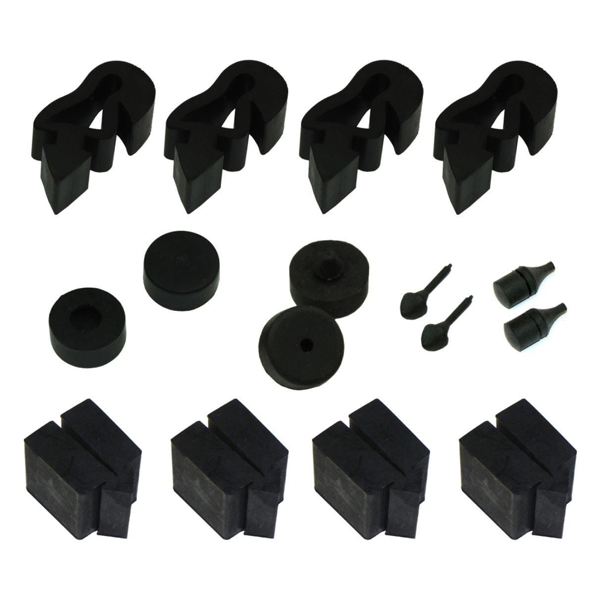 1965 Chevrolet A-Body 1965-66 Impala Rubber Bumper Kit Rubber Bumper Kit 16pc