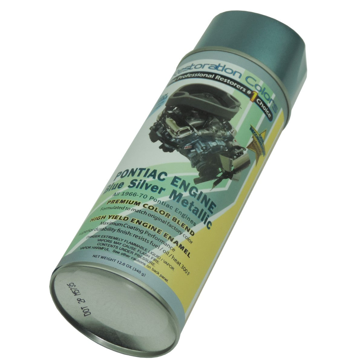 1966-70 Pontiac all V8 Engine Metallic Blue Paint 1pc