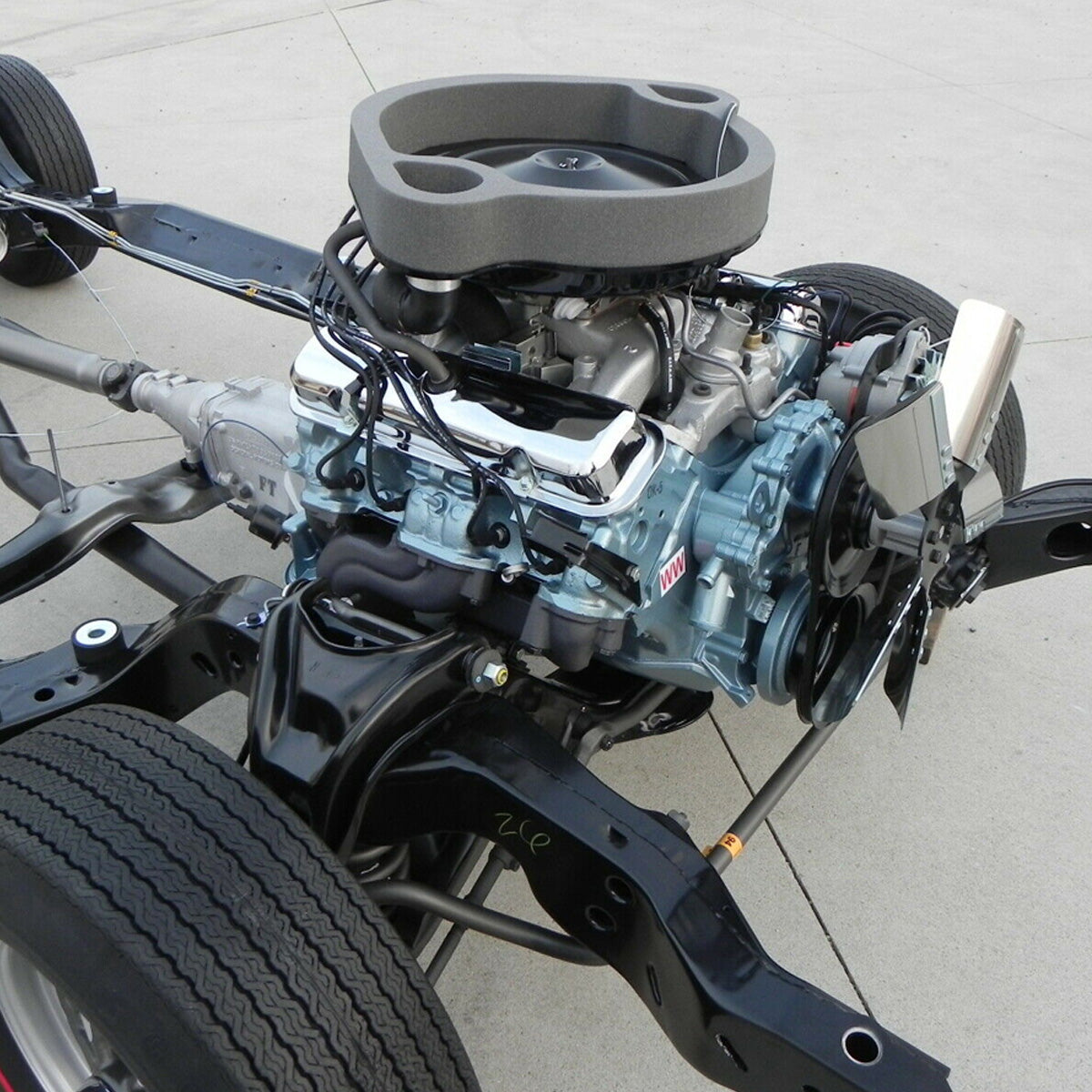 1966-70 Pontiac all V8 Engine Metallic Blue Paint 1pc