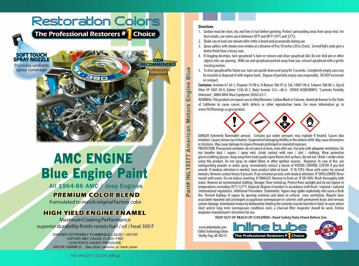 AMC Engine Blue Spray Paint 1pc