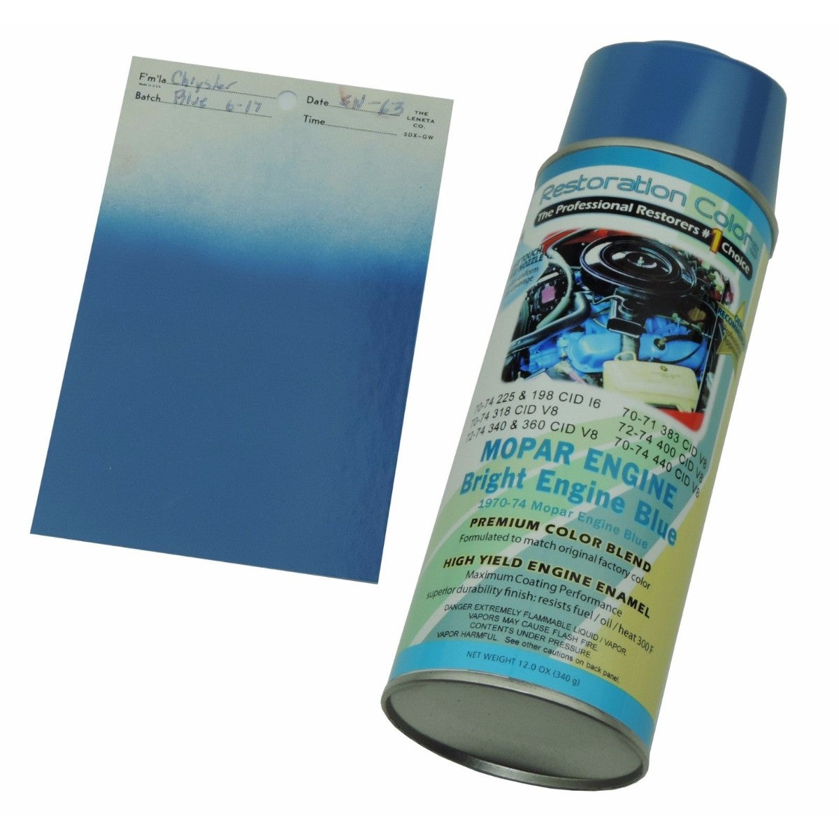 1970 - 1974 Mopar Bright Blue Engine Spray Paint 1pc
