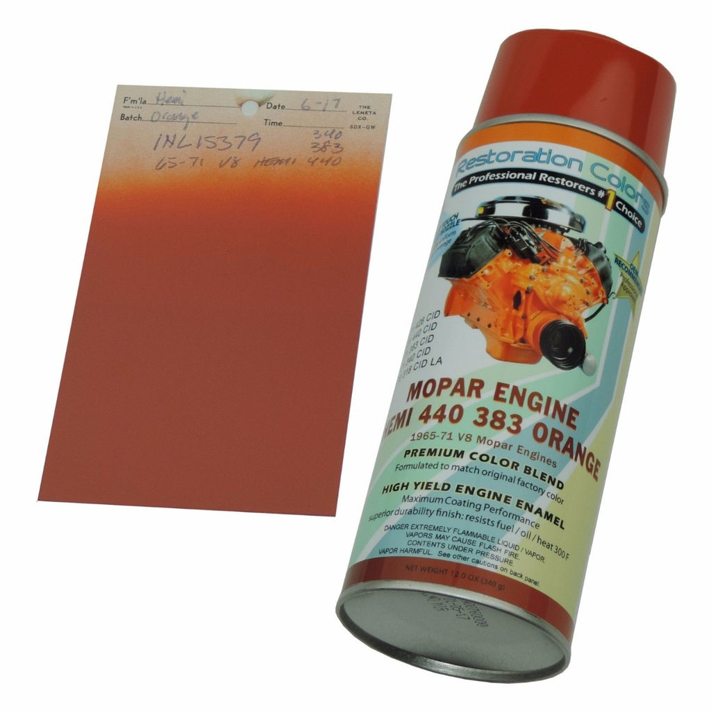 1965 - 1971 Mopar Dodge Plymouth High Temp HEMI 440 383 Orange Engine Spray Paint 1pc