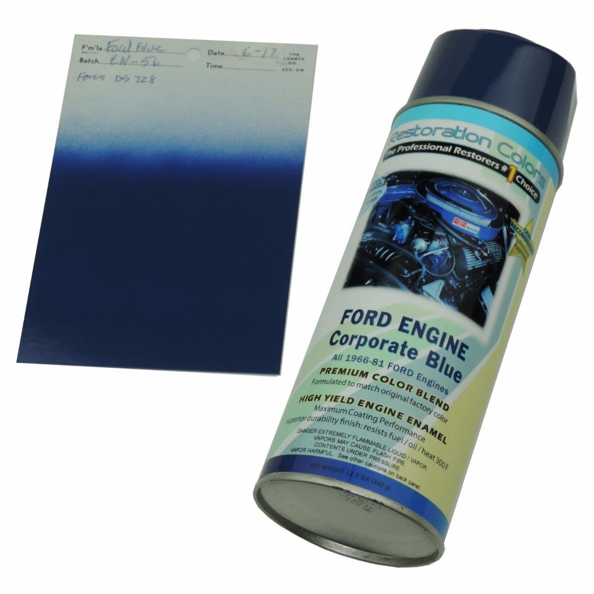 1966-81 All Ford Engine Valve Covers & Air Cleaners, Ford Corporate Blue Spray Paint Can, 1pc
