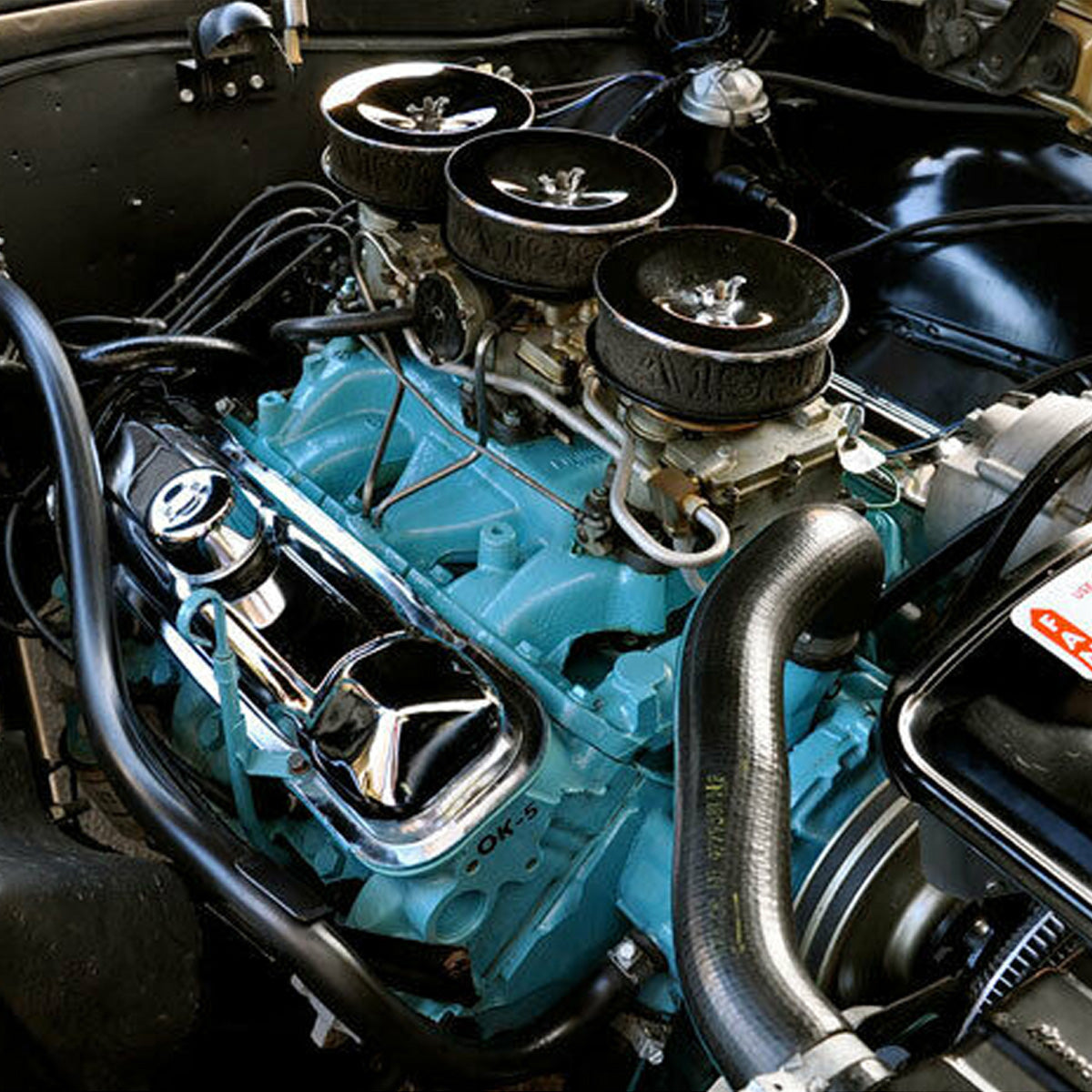1959-65 Pontiac all V8 Engine Sky Blue Paint 1pc – Inline Tube