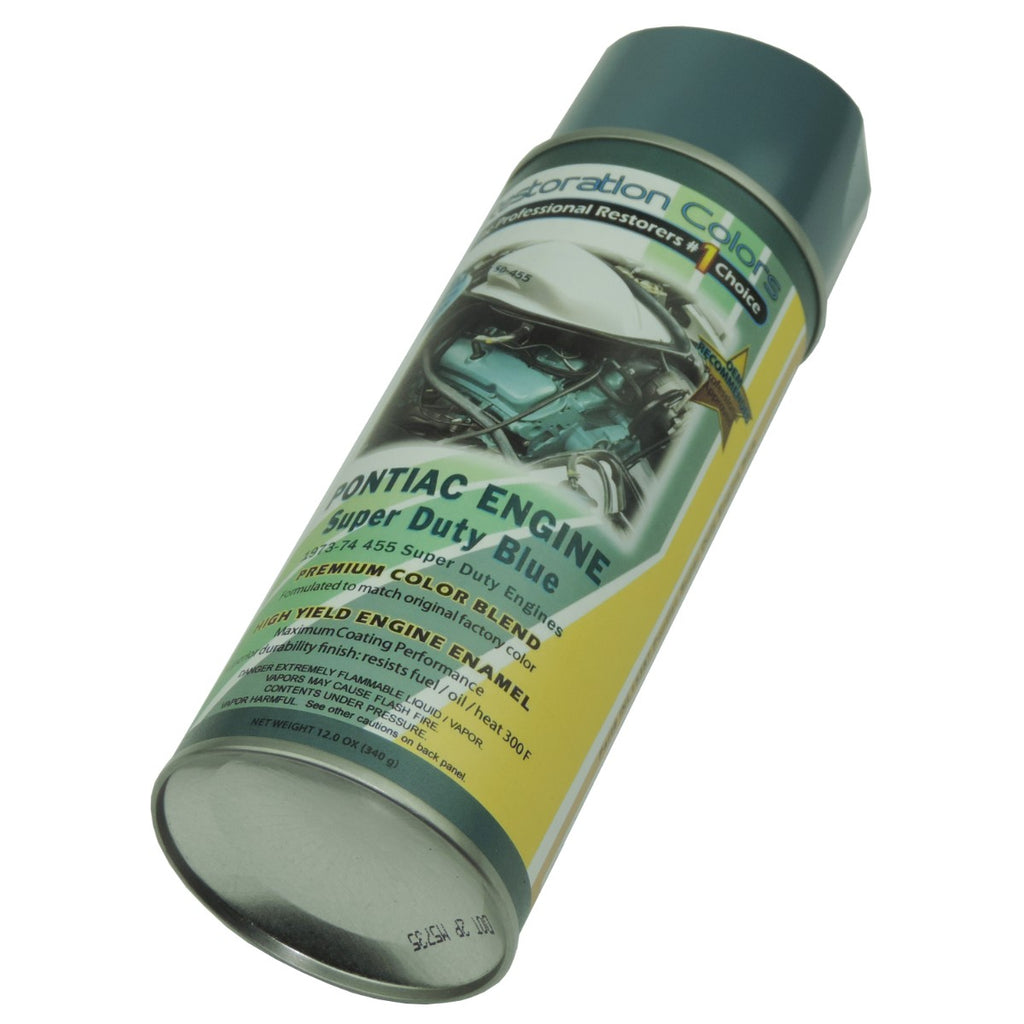 1973-74 Pontiac V8  all Super Duty Engines Blue Paint 1pc