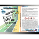 1960-81 GM Ford Mopar Grill and Headlight Surround Semi Gloss Black Spray Paint 1pc