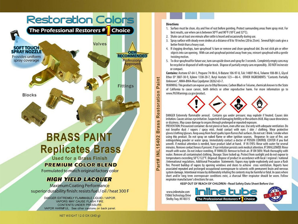 Brass Color Spray Paint 1pc
