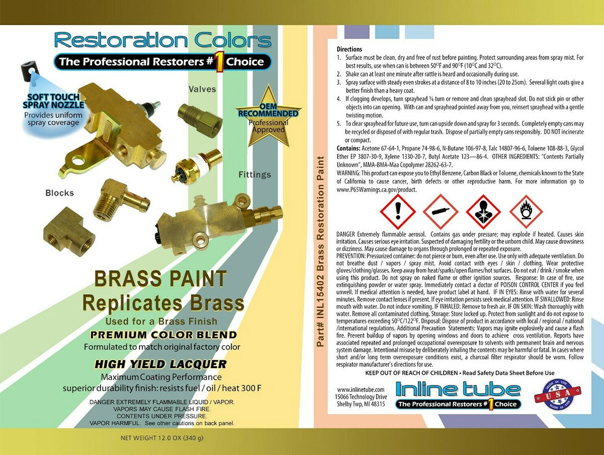 Brass Color Spray Paint 1pc
