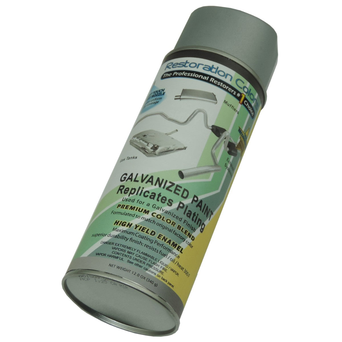 Silver Galvanized Zinc Plating Look Spray Paint 1pc