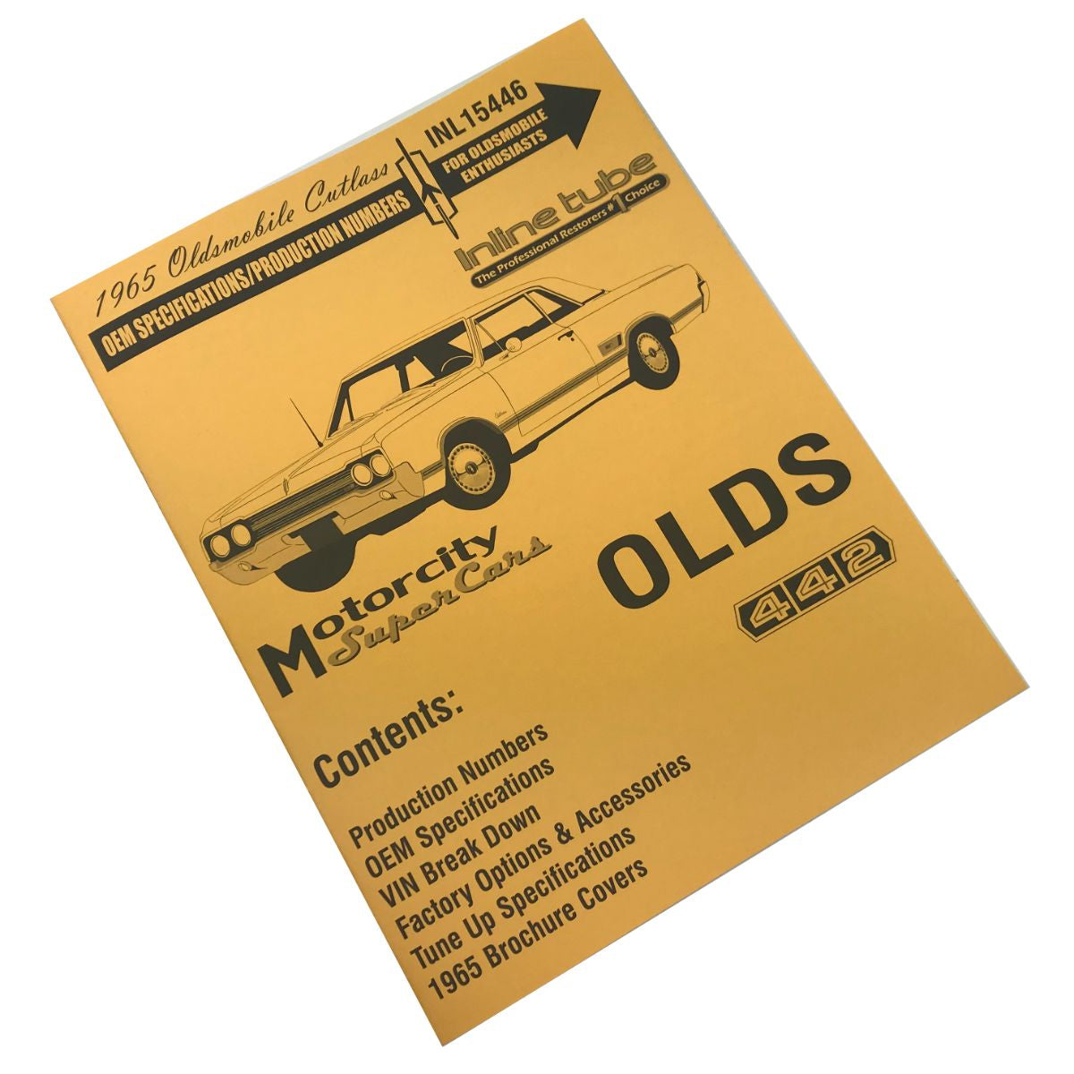 1965 Oldsmobile Cutlass OEM Specifications/Production Numbers Booklet