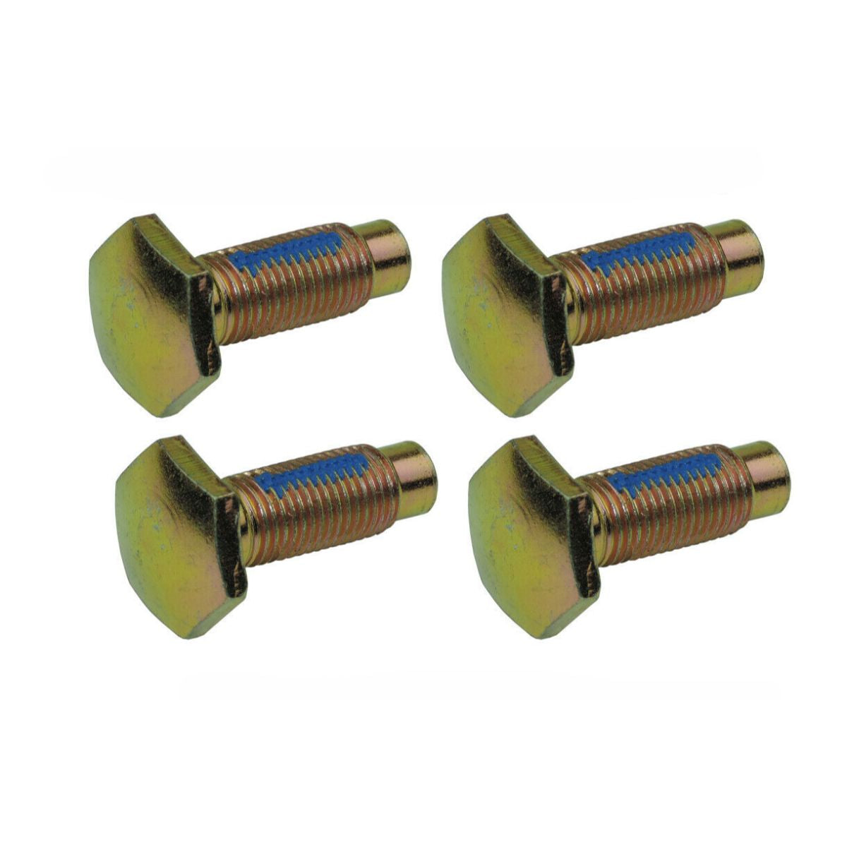 1964-66 All GM, Gold Zinc Rear Seat Belt Bolts, 4pc