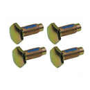 1964-66 All GM, Gold Zinc Rear Seat Belt Bolts, 4pc