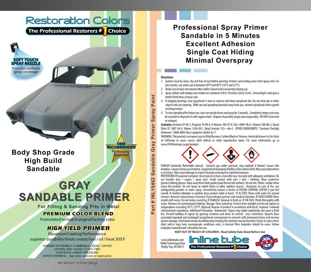 Gray Sandable Body Shop Grade Primer 1pc