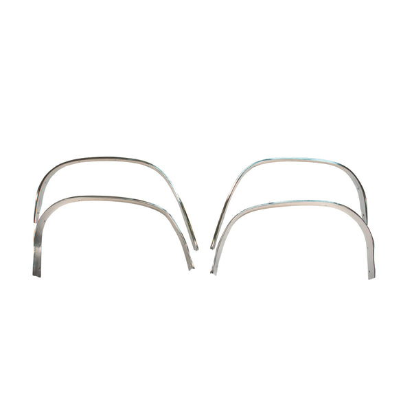 1970-72 Chevrolet Chevelle Wheel Well Opening Moldings Chrome 4pc
