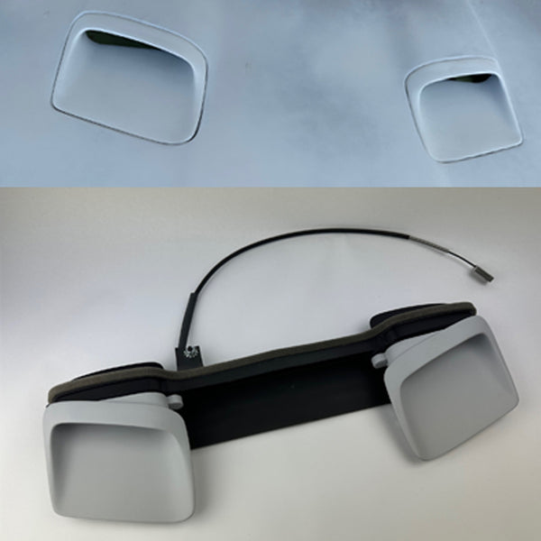 1969-70 Pontiac GTO Ram Air 3 Or 4 Factory Plastic Open Air Hood Scoops Pair