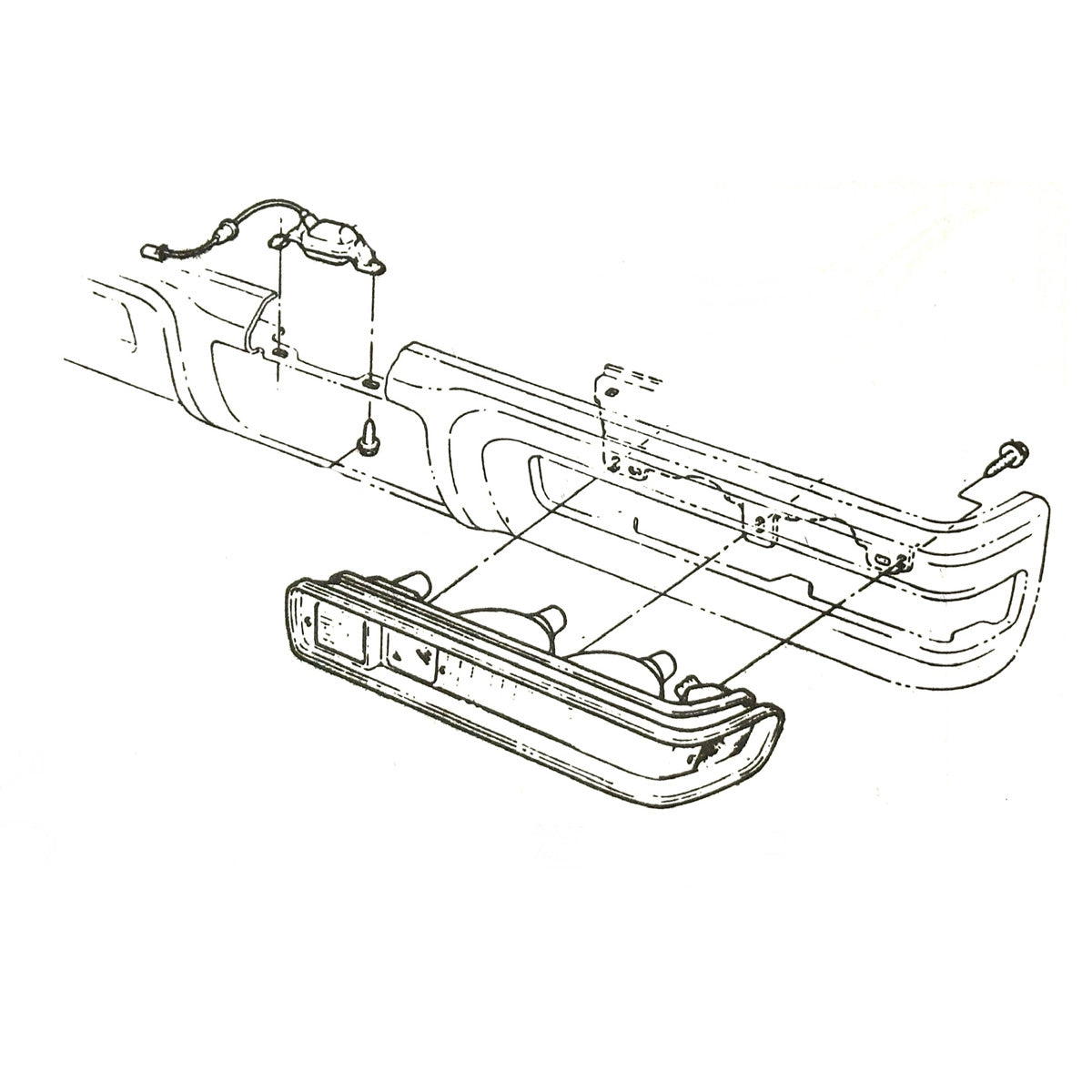 1970-72 Pontiac Lemans GTO Tail Light Housing Bolt Kit Type 3 Fine 6pc