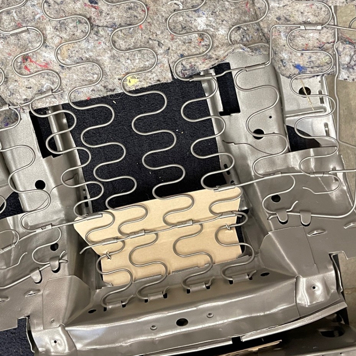 1966-72 Chevrolet Buick Oldsmobile Pontiac Bucket Seat Toe Plate Inner Cardboard Support Type 1 2pc