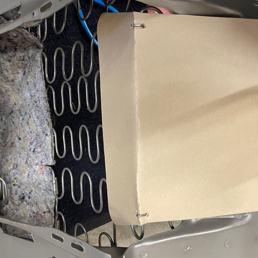 1966-72 Chevrolet Buick Oldsmobile Pontiac Bucket Seat Toe Plate Inner Cardboard Support Type 1 2pc