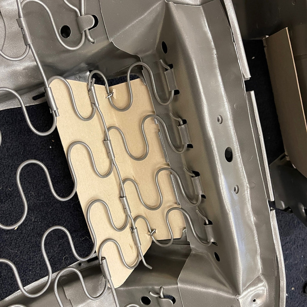 1966-72 Chevrolet Buick Oldsmobile Pontiac Bucket Seat Toe Plate Inner Cardboard Support Type 2 2pc