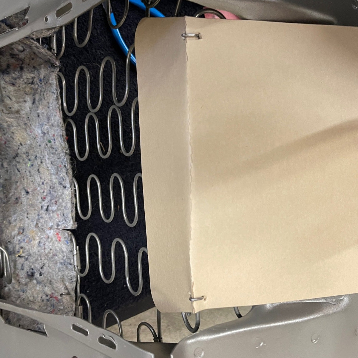 1966-72 Chevrolet Buick Oldsmobile Pontiac Bucket Seat Toe Plate Inner Cardboard Support Type 2 2pc