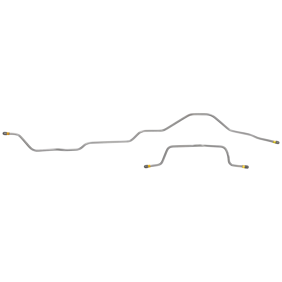 1995-01 Jeep Cherokee XJ 4WD 3/16" Rear Axle Brake Lines 2pc, OE Steel