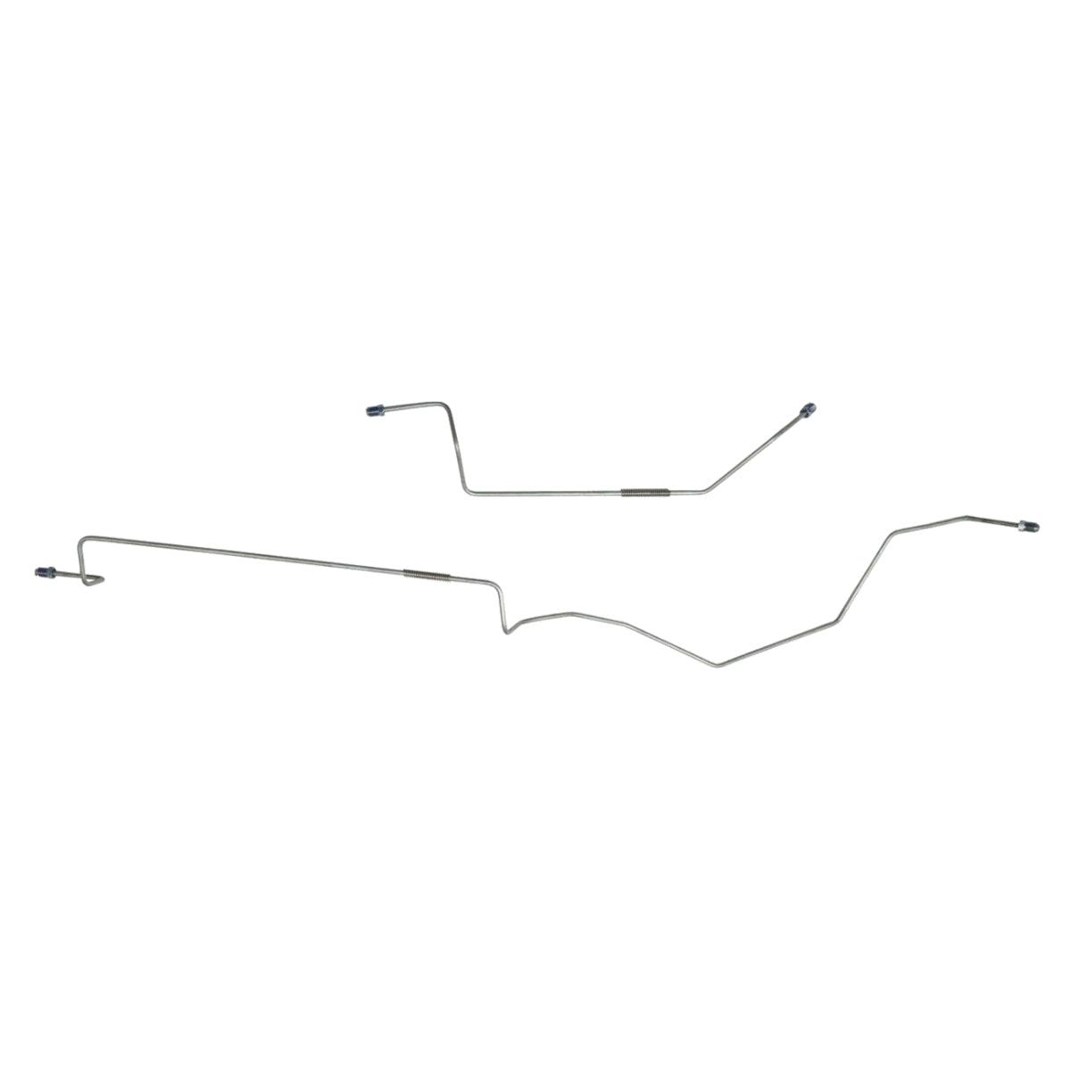 2002-05 Jeep Liberty Front Disc/Rear Drum w/o ABS w/o TC 3/16" Rear Axle Brake Lines 2pc, OE Steel
