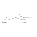 1974-91 Jeep Cherokee Wagoneer 1974-85 Jeep J10 Truck, Right & Left Front Brake Lines, 2pc OE Steel