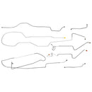 1974-79 Jeep J-10 Std. Cab Shortbed w/Dana 44 Brake Line Kit 7pc, OE Steel