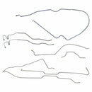 1976-Early 1977 Jeep CJ-7 w/AMC 20 Narrow Axle w/MT (Early 3/16" M/C Lines) Standard Brake Line Kit 7pc, OE Steel