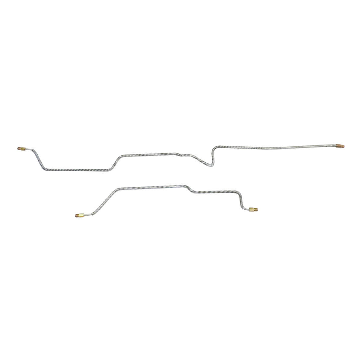 1997-06 Jeep Wrangler TJ Non-ABS 3/16" Rear Axle Brake Lines 2pc, OE Steel