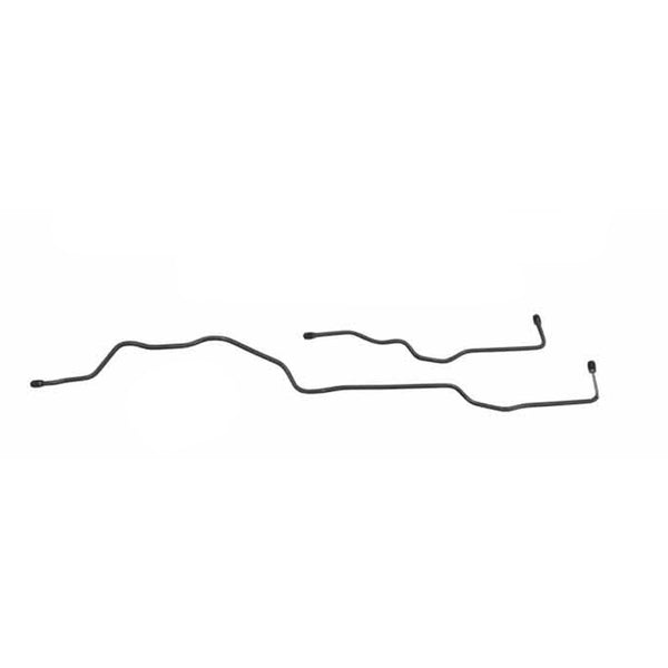 1999-04 Jeep Grand Cherokee WK Four-Wheel Disc With ABS Rear Axle Brake Lines 2pc, OE Steel