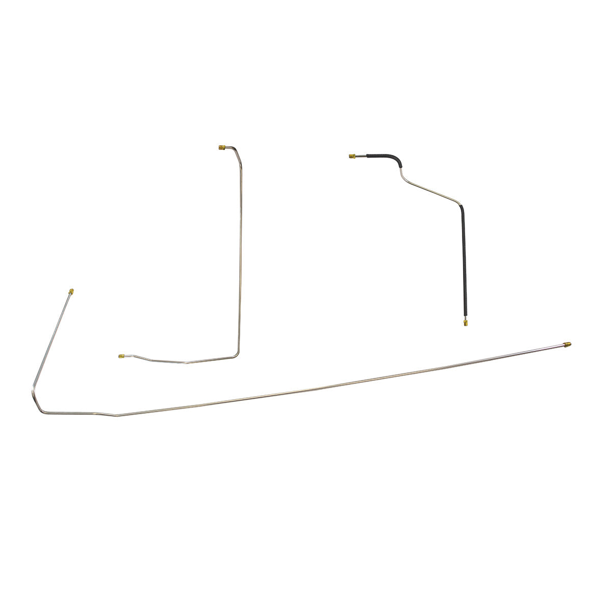 1953 Jeep CJ-3B 5/16" Main Fuel Lines 3pc, OE Steel