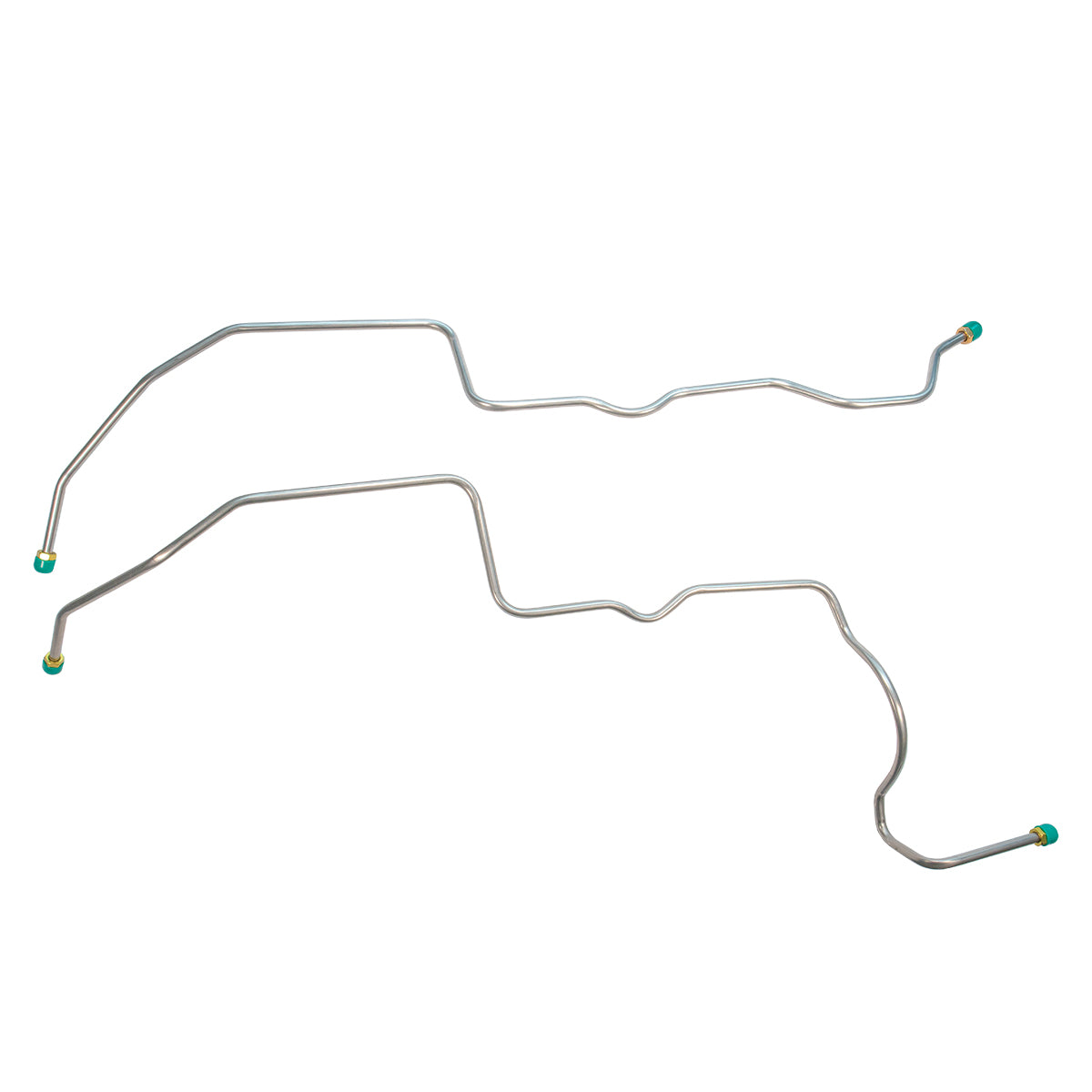 1976-79 Jeep CJ7 V8 T400 5/16" Trans Cooler Lines 2pc, OE Steel