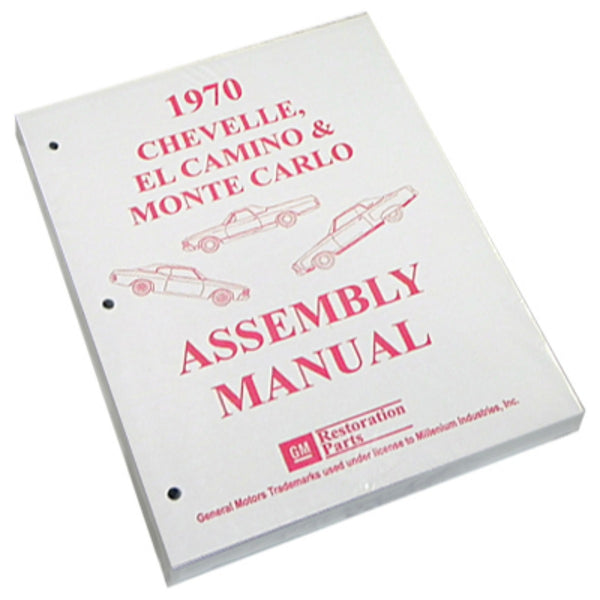 1970 Chevrolet Chevelle El Camino Factory Assembly Manual