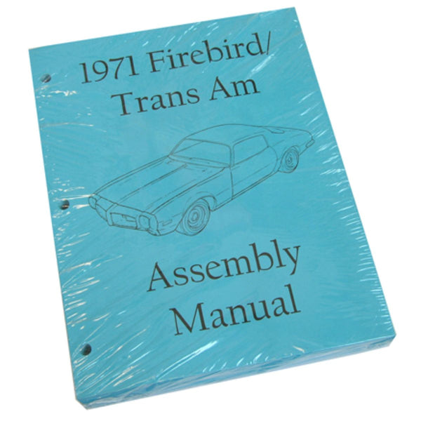 1971 Pontiac Firebird Trans Am Factory Assembly Manual