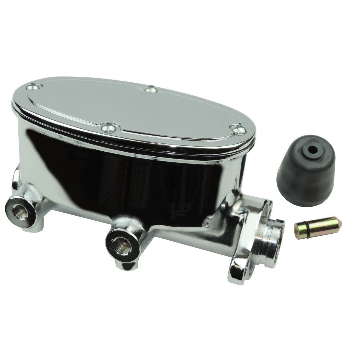 Polished - GM Wilwood Style Oval Master Cylinder, 1-1/8" bore