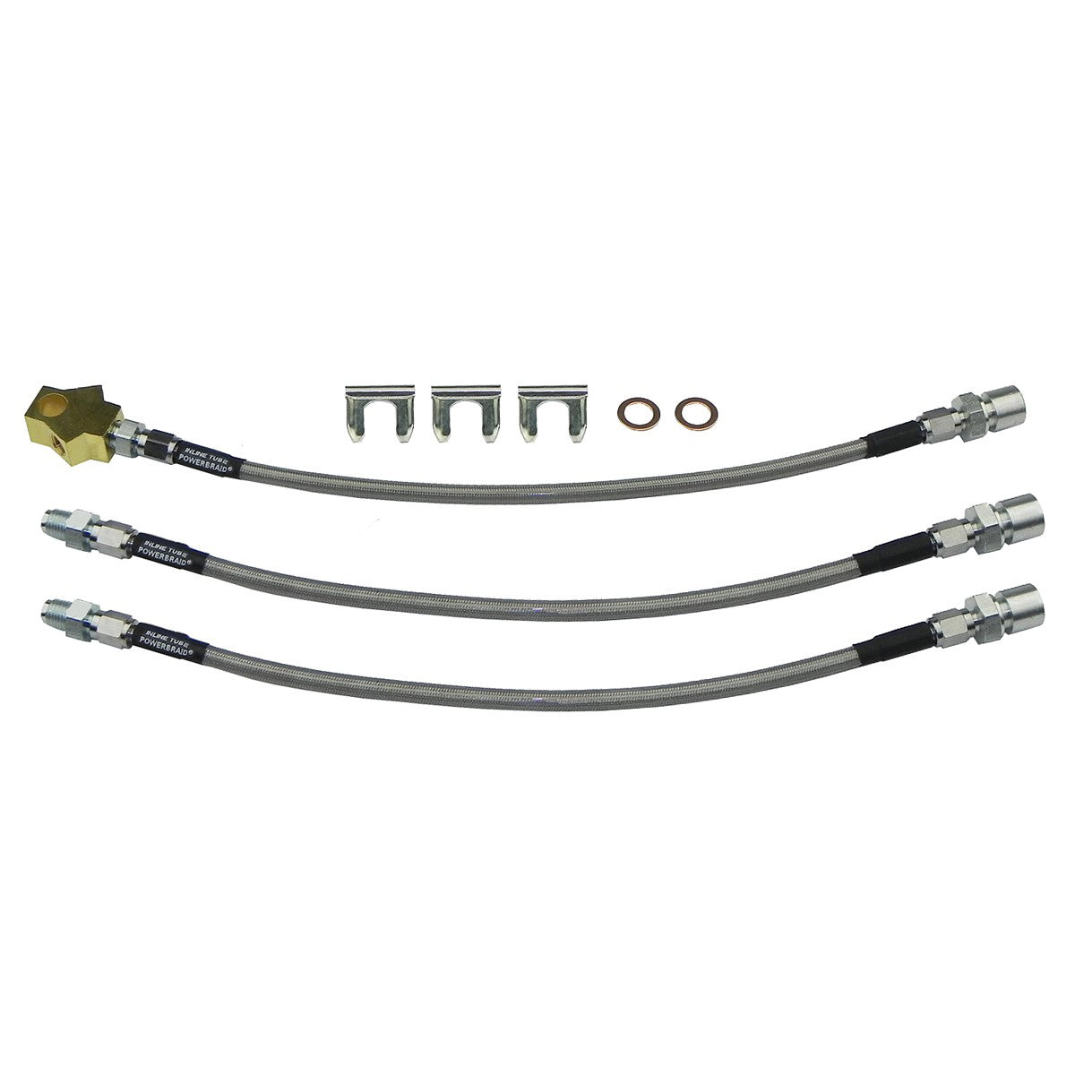 1970 Dodge Charger Plymouth Satellite Drum Brakes Stainless Braided Brake Hose Kit 3pc