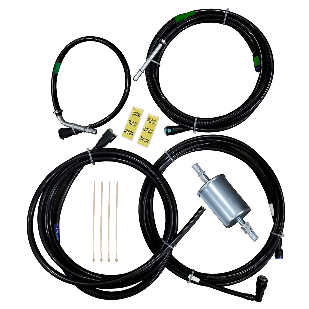 1999-03 Chevrolet GMC Silverado Sierra V8 (Excl. Flex Fuel & Diesel) Supply, Return, & Vapor Complete Nylon Fuel Line Kit