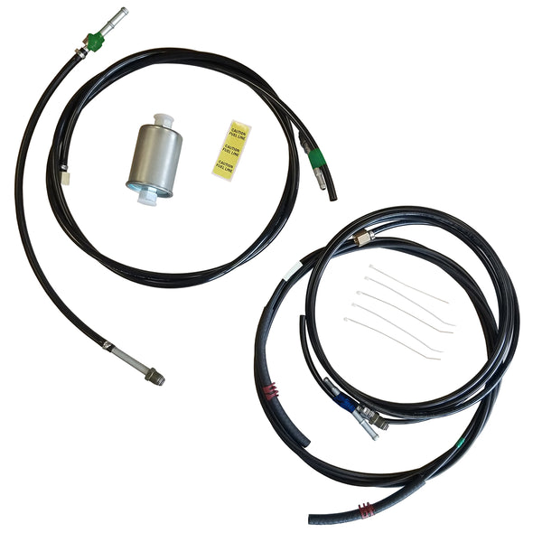 1988-97 Chevrolet GMC C K Trucks Gas Engine Supply Return & Vapor Nylon Fuel Line Kit Tank To Front