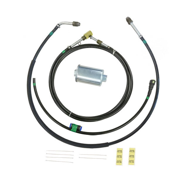 1996-00 Chevrolet GMC C/K Series Vortec Engine Nylon Fuel Supply Line Kit Filter Forward